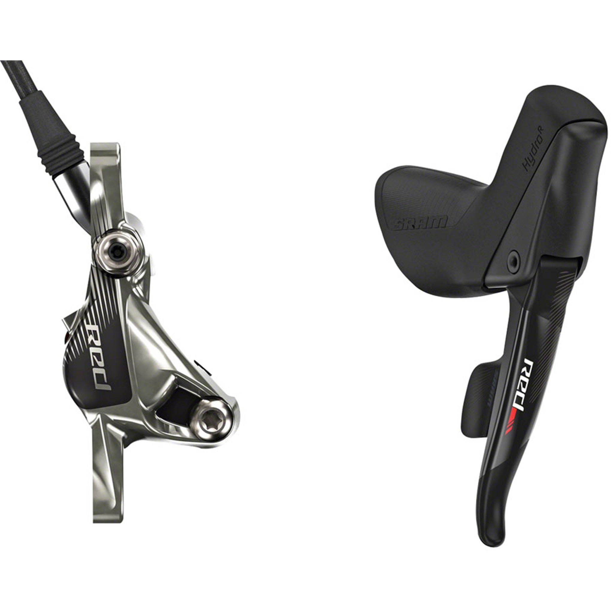 Red Hydraulic Disc Brake & Lever Set