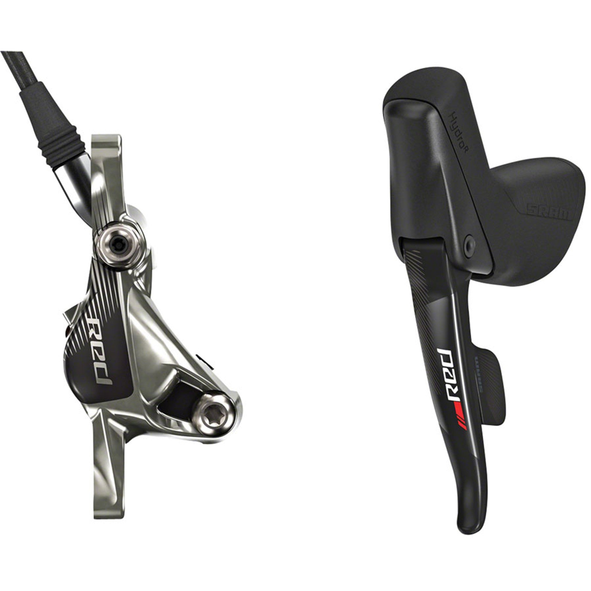 Red Hydraulic Disc Brake & Lever Set