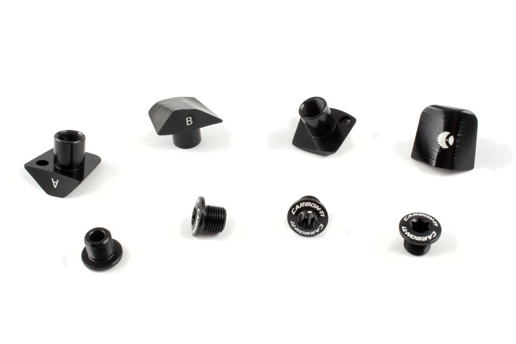 Carbon-TI X-Cover Bolt Covers for DA9200 Black