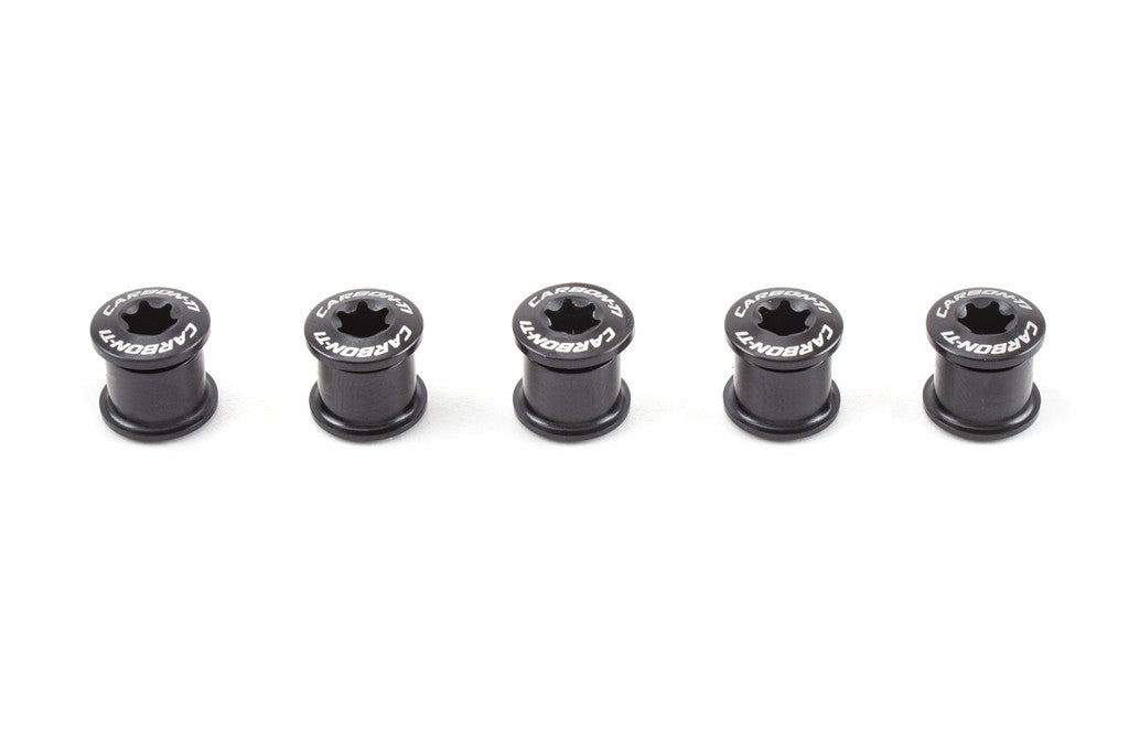 Carbon-Ti X-Fix Road kit Black Chainring Bolts