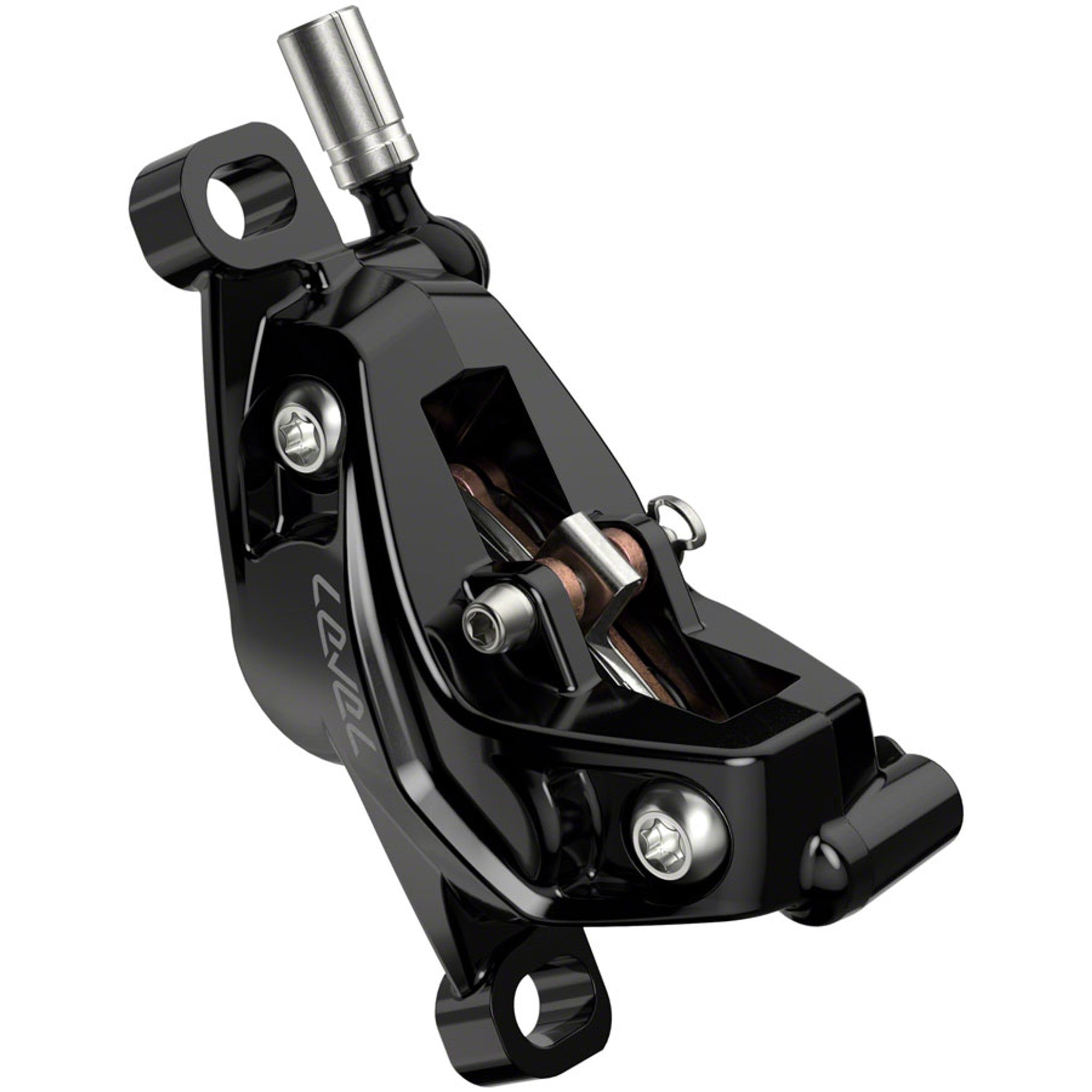 Level Silver Stealth 4-Piston Disc Brake and Lever